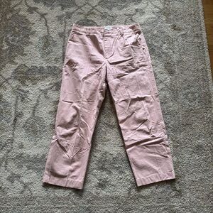 Vince Cotton crop pant pale pink size 12